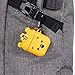 Joyleop Yellow Bear Case for Airpods 1&2 Cute Animal Design Silicone 3D Funny Cartoon for Airpod Cover Soft Kawaii Fun Carabiner Unique Cases for Girls Kids Teens Boys Women Air pods