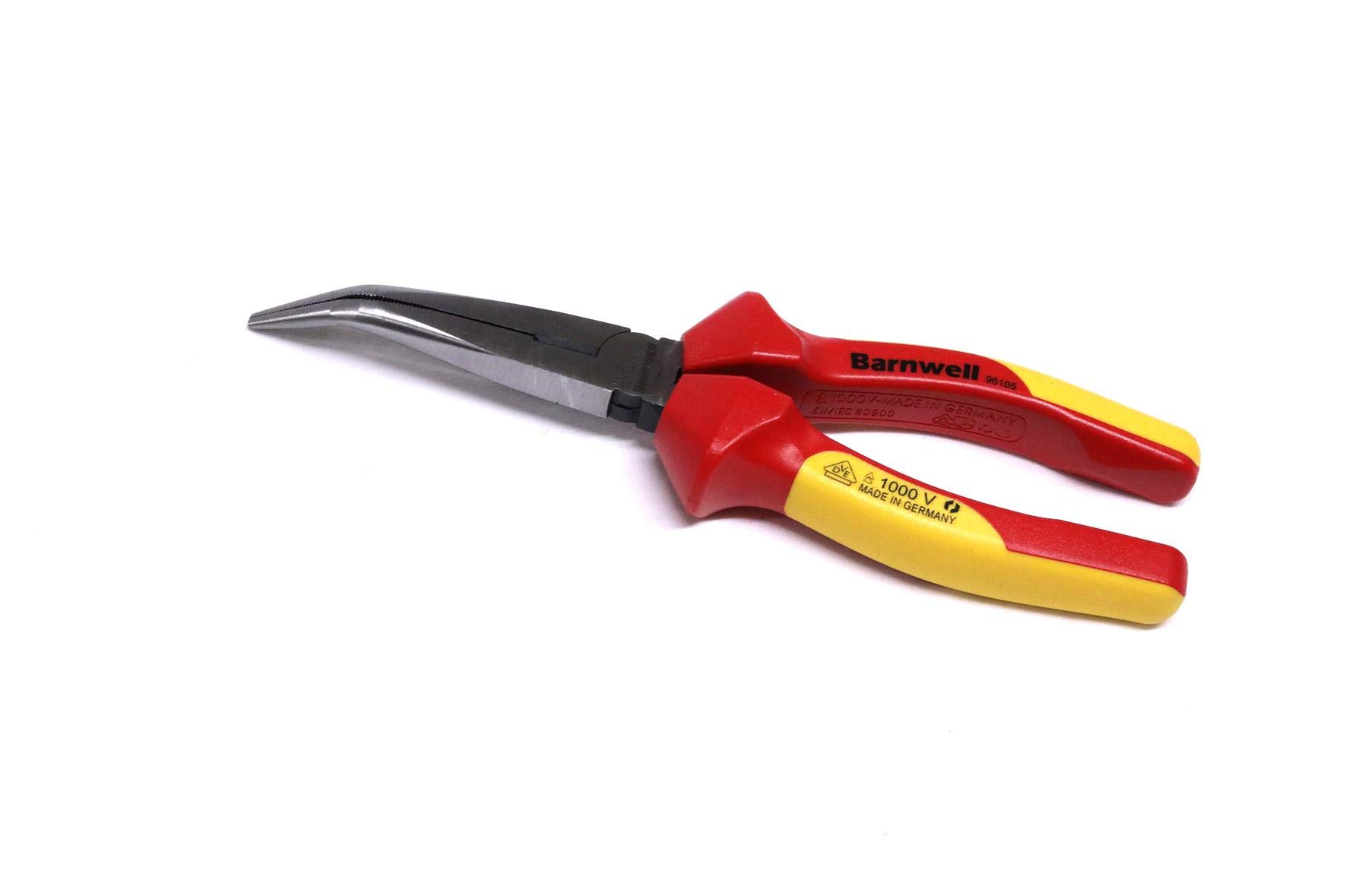 Barnwell 200mm Bent Needle Long Nose 1000v VDE Pliers Electricians Wire Radio Made in Germany