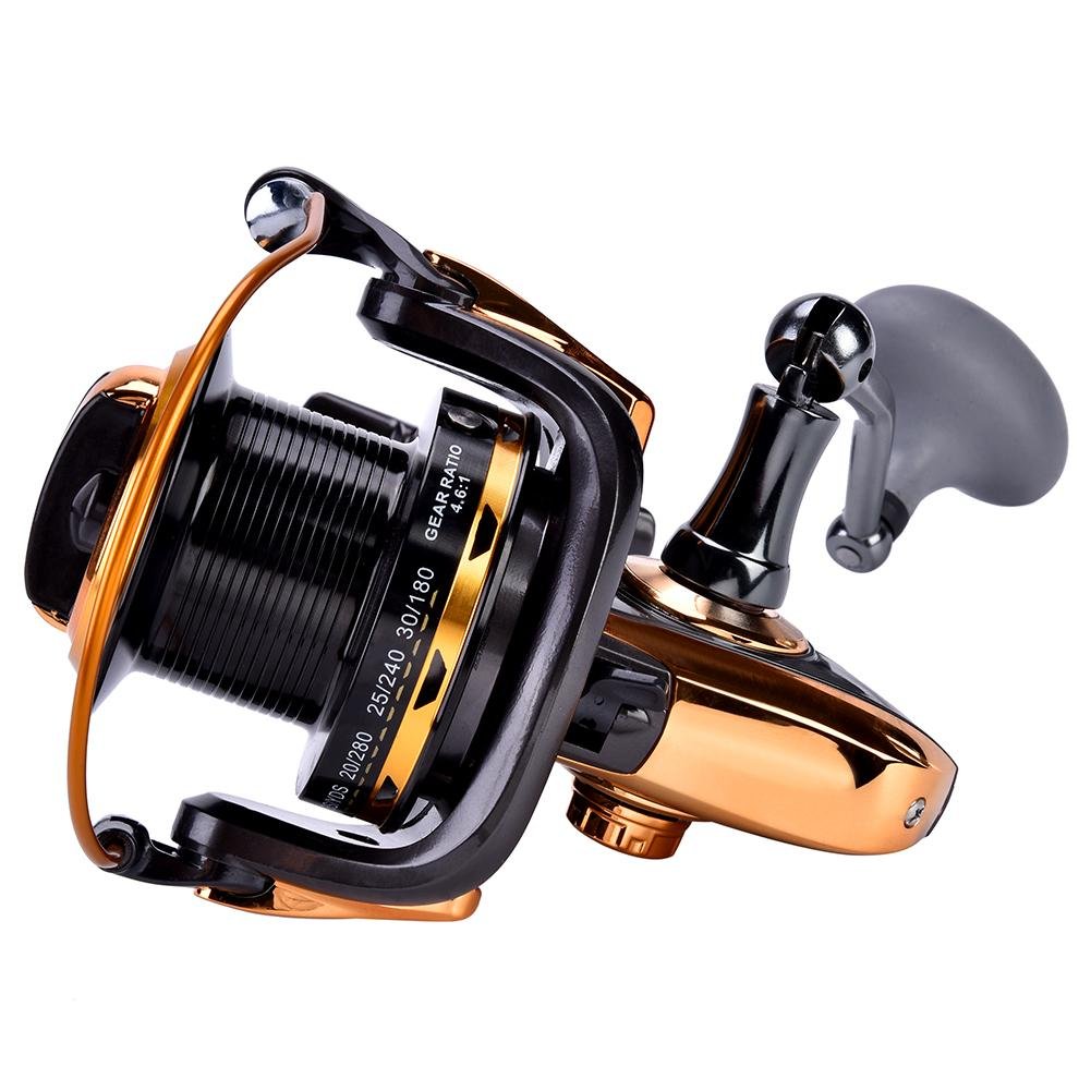 Dilwe高速リール12 Spinning釣りリールの海水淡水釣り 1bb回転メタリックcasting Smooth 9000 B07d7t8zgn スピニングリール 人気カラーの