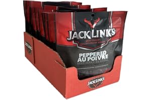 Jack Link's Beef Jerky 12-Pack, 80g Each - High Protein, Low Fat, Tender & Flavorful, Original Flavor, Perfect Snack for Musc