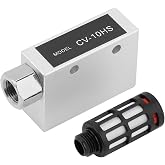 Vacuum Generator CV-10HS Pneumatic Air Exhaust Valve with Vacuum Ejector, Compressed Pneumatic Air Exhaust Vacuum Generator
