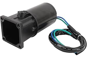 Vvikizy Outboard Engine Power Trim Tilt Motor Power for Force Marine Tilt Trim 12V 2 Wire Motor Replacement, for Boat Owners
