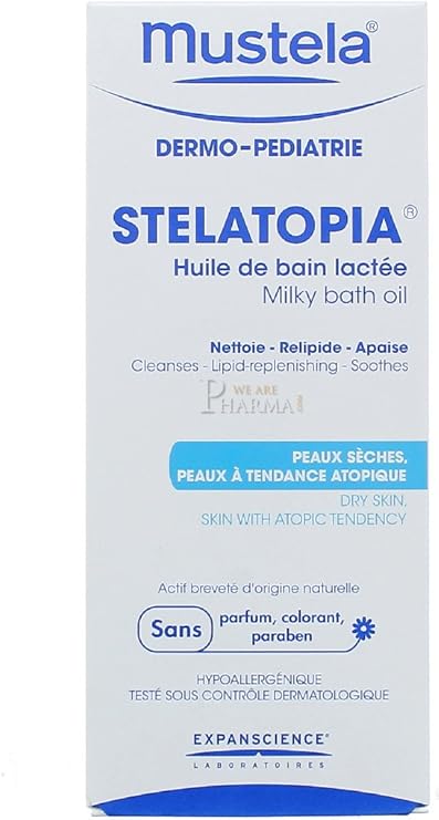 mustela milky bath oil