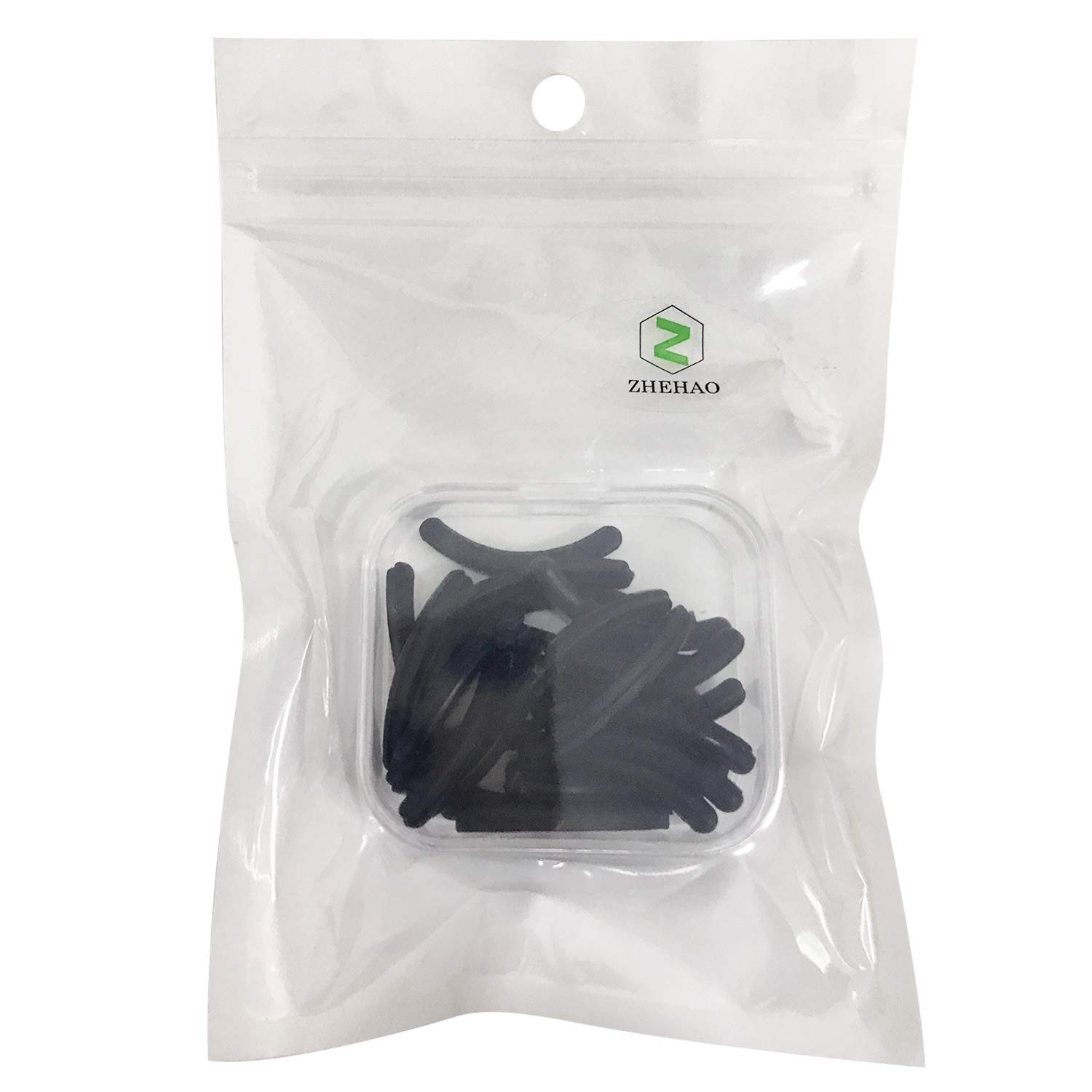Zhehao Curler Refills Eyelash Curler Refill Pads Silicone Rubber Curler Replacement Refills Pads for Universal Eyelash Curler with a Clear Storage Box (Black, 24 Pieces) : Beauty