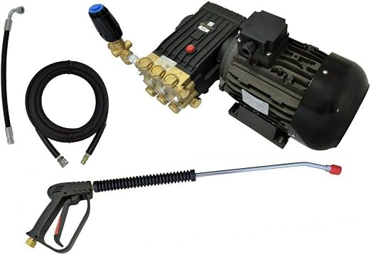 Pompe Haute Pression De Rechange Pour Nettoyeur à Essence - Max 220 Bar, 10 L/min, Pour Moteurs 6.5-7.0 CV, Vilebrequin 19 Mm