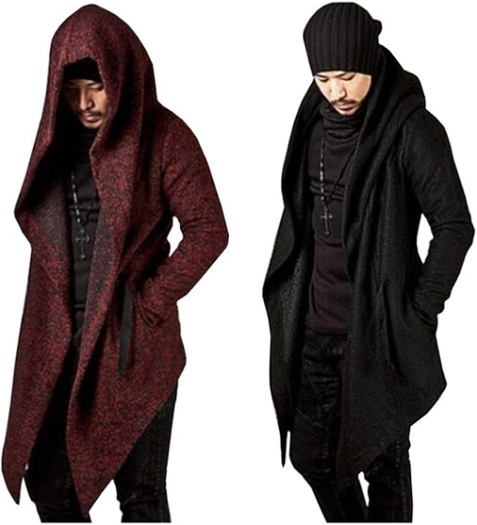 Long Trench Hooded Cardigan Coat 