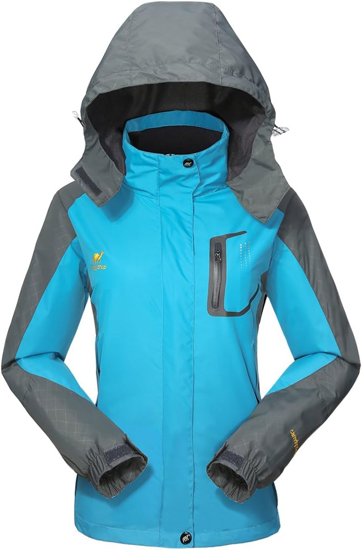 Waterproof Jacket Rain Coats for Women Outdoor Hooded Softshell Camping Hiking Mountaineer Travel Windproof Jackets