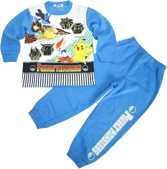 Amazon ポケモン パジャマ スウェット ホタルプリント 裏起毛 光るパジャマ ポケットモンスター冬物 子供用 Fo Shgpj Pk サックス 1 パジャマ 通販