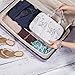 Mealivos Large Versatile Travel Cosmetic Bag - Perfect Hanging Travel Toiletry Organizer (Marble)