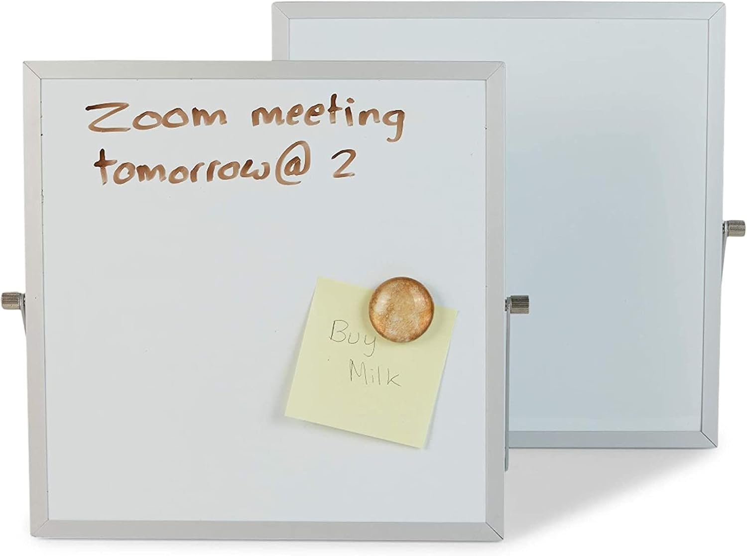 Magnetic Dry Erase Boards, Table Top Easels (10 x 10 Inches, 2 Pack) : Office Products
