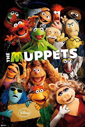 The Muppets - TV Show / Movie Poster / Print (The Cast - Kermit, Miss Piggy, Gonzo & Friends) (Size: 24