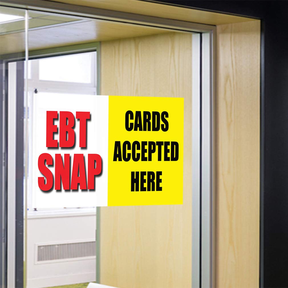 Store Signs 30inx20in, Decal Sticker Multiple Sizes Ebt Snap Cards