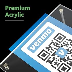 Kevenal QR Code Signs, 4 x 6 Inch Clear QR Code
