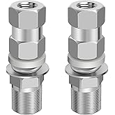 Paquete de 2 antenas CB universales resistentes SO-239 de montaje en perno, adaptador de montaje de espárrago de antena CB ro