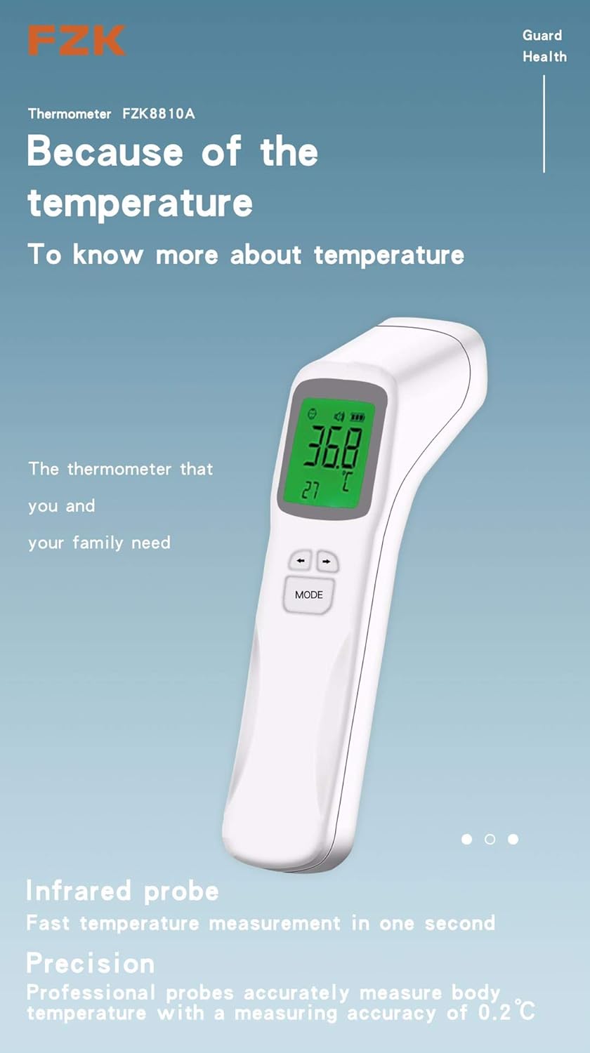 Thermometer for Adults No Touch Infrared Forehead Digital Thermometer for Fever Medical Baby Thermometer Suitable for Indoor and Outdoor Use with Instant Read - Image 5