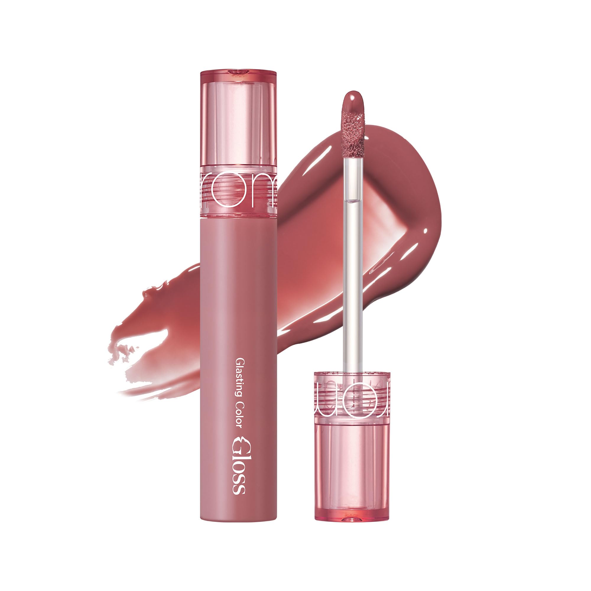 rom&nd Glasting Color Gloss 03 ROSE FINCH ㅣPlumping and Juicy Glow finish with refractive oil, Long-lasting, Vidvid Colorㅣ4g 0.14oz (1er Pack)