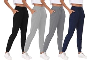BVNSOZ Joggers for Women with Pockets Drawstring Sweat Pants for Yoga Running Workout