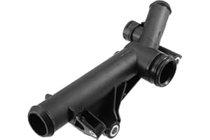 A ABSOPRO Water Outlet Connect Adapter BM5Z-8592-A for Ford Escape 2013-2016 Plastic Metal Black (Set of 1)