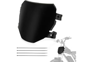 PSLER Electric Dirt Bike Number Front Plate with Zip Ties - PP Material Number Plate, Compatible with Light Bee S/X Segway X160 X260 Dirt Bike, Talaria Sting MX3/R MX4 XXX E-Ride, Black