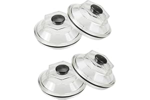 LEETUTA 21-36 Oil Caps Kit for Dexter 9k(after 10-1-89) 10K HD 12K and 15K hubs 4.0" threads Trailer Axle Plastic Cover Oil Bath Dust Caps K71-148-00-4 pcs