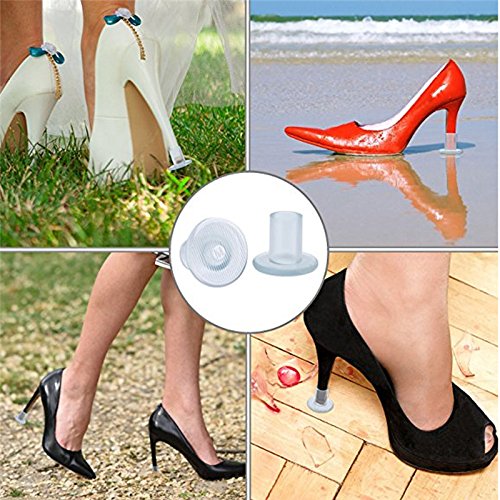 High Heel Protectors Three Sizes 6pairs Clear Heel Stoppers Small