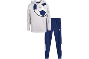 RBX Boys Jogger Set - 2 Piece Pullover Thermal Boys Hoodie & Tricot Jogger Pants - Athletic Sweatsuit Outfit (Sizes 8-12)