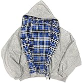YTRPI Men's Women Zip Up Hoodie Oversized Sweatshirts Reversible Casual Jackets Y2k Winter Clothes