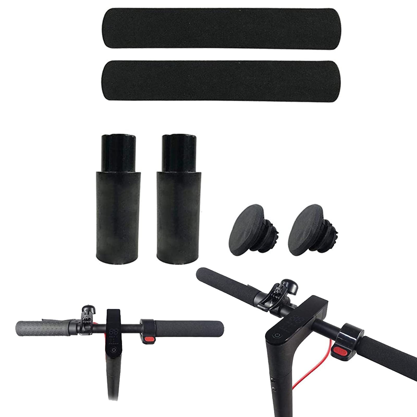 Fututech 4.5 cm Extension Handlebar for Xiaomi M365 Pro Extends Modification Handle Bar Replacement Part Electric Scooter Accessory (Black)