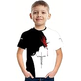 NLZI Kid 3D Graphic T Shirts Printed Casual Short Sleeve Shirt Tees for Boys Girls