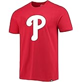 MLB Men's Imprint Match Team Color Primary Logo Word Mark T-Shirt (Philadelphia Phillies Red, X-Large)