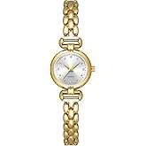 ADSBIAOYE Petite Womens Round Simple Wrist Watch Fashion Dress Diamond Female Watches for Ladies Analog Quartz Stainless Steel Waterproof Watch