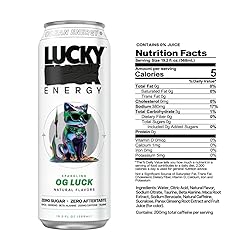 Lucky Energy Sugar Free Energy Drinks 19.2 Fl Oz