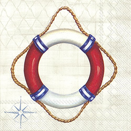 Servietten „Welcome On Board“ Mit Segelboot-Motiv – 25x25 Cm, 20 Stück, Ideal Für Cocktail-Partys & Meeresthemen!