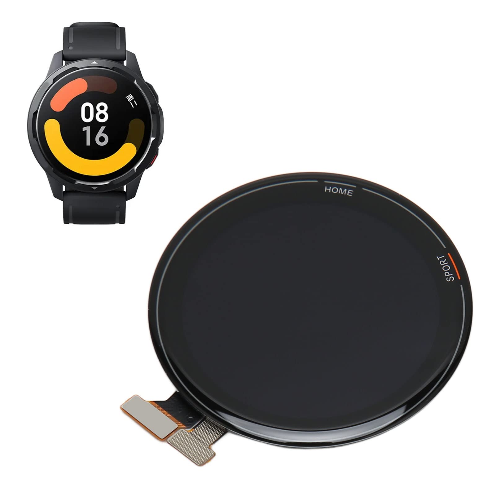 For Xiaomi Mi Watch LCD Display Touch Screen Replacement Assembly, 1.39in Touch Screen Digitizer For Xiaomi Mi Watch Color Sports Edition XMWTCL01 XMWTCL02 XMWTCL06