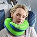 BCOZZY Chin Supporting Travel Pillow- Unique Patented Design Offers 3 Ergonomic Ways to Support The Head, Neck, and Chin When Traveling and at Home. Fully Washable. Large, Green