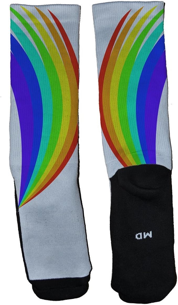 rainbow nike socks