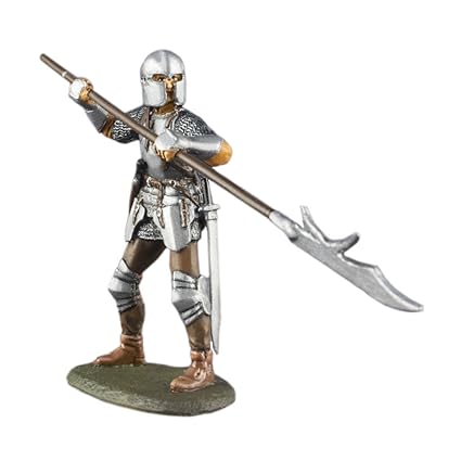 Medieval Infantryman con alabarda pintado a mano 54 mm de figuras ...