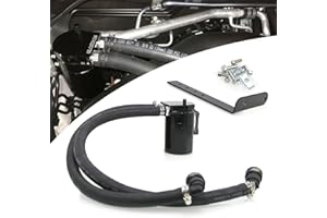 RYANSTAR RACING Ryanstar Oil Catch Can Kit Oil Separator Reservoir Tank Baffled Compatible with Ford F150 2.7EB 3.5EB 5.0L Passenger Side 2011-2021，Raptor 3.5L Ecoboost 2017-2021, Expedition 3.5L EcoBoost 2018-2021