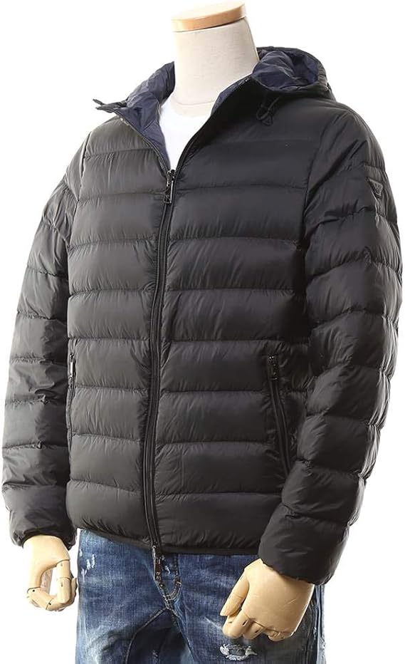 Amazon エンポリオアルマーニ Emporio Armani Ea7 ダウンジャケット メンズ リバーシブル フード 収納袋付き ブラック系 ネイビー系 8n1b51 1njmz 0999 50 ブラック ネイビー 並行輸入品 コート ジャケット 通販