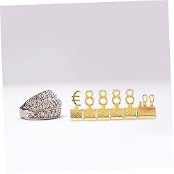 Totority 10pcs Metal Tag Adjustable Jewelry Cubes