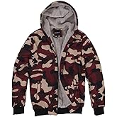 Dreamskull Camouflage Coats Fleece Hoodie Casual Zip Up Heavylight Hooded Jacket for Men and Women…