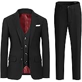 PACOROMANO Boys Suit Set with Suspenders, Suit with 3 Versions-Regular, Slim and Husky