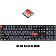 Keychron K5 Pro Hot-swappable Ultra-Slim Custom Mechanical Keyboard, RGB Full Size QMK/VIA Programmable Wireless Bluetooth/USB Wired Keyboard for Mac Windows Linux - Low Profile Gateron Red Switch