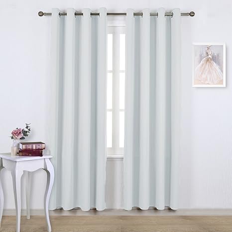 Pony Dance White Curtains For Window Eyelet Privacy Door Curtain