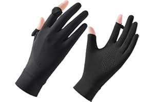 Thin Ice Silk Sun Gloves for Women UV Sun Protection Full Finger Touchscreen Outdoor Driving Cycling Riding Non Slip