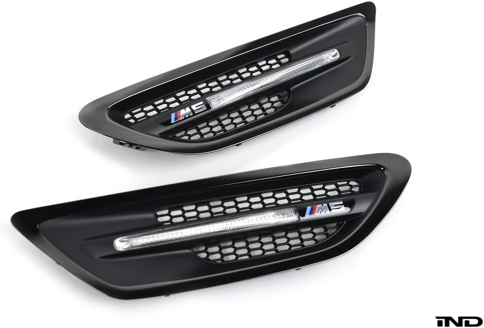 IND Black Sapphire Metallic Painted Side Marker Set For BMW F10 M5