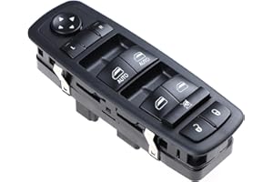 YAOPEI Master Power Window Switch Left Driver Side for Chrysler Town & Country 2012-2016, Dodge Grand Caravan 2012 2013 2014 2015 2016 2017 2018 2019 for Ram C/V 2012-2015 Replaces 68110871AA (3 PINS+0 PIN)