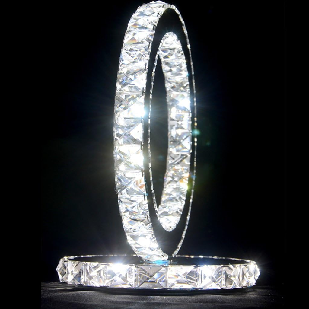 LED Crystal Table Lamp SYAODU Modern Stainless Steel lamp Shelf K9 Crystal lamp for Living Room Bedroom Restaurant Coffee Shop bar loft Lighting