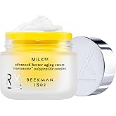 Beekman 1802 Milk RX Advanced Better Aging Face Cream - Goat Milk Protein Exosomes & Polypeptide Facial Moisturizer - Doctor Formulated for Collagen Boosting & Skin Firming - Fragrance Free