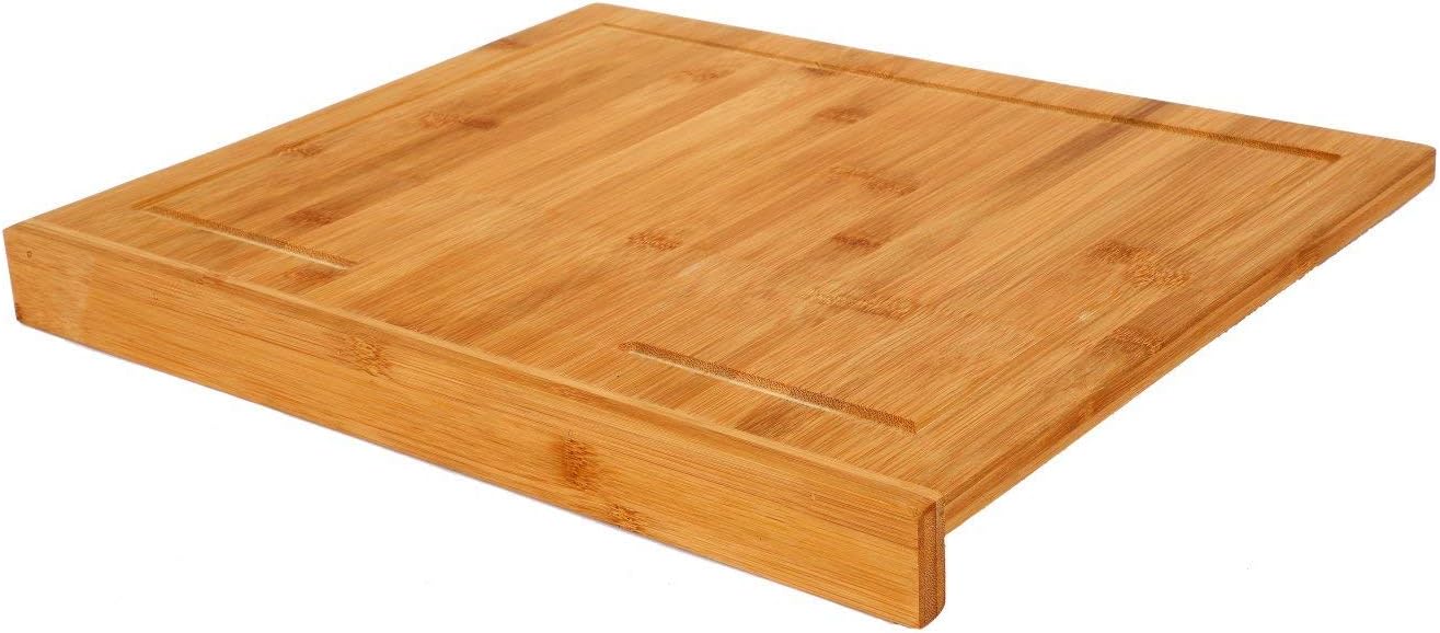 Oypla Counter Edge Bamboo Wooden Chopping Cutting Board Amazon.co.uk
